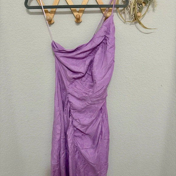 Suboo Purple Slit Cocktail Gala Formal Maxi Dress L - Picture 7 of 10